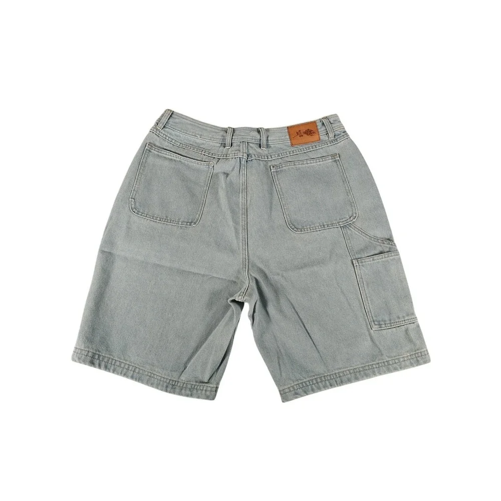Civil‎ Regime Denim Jean Cargo Shorts Mens 32 Blue Carpenter Workwear New